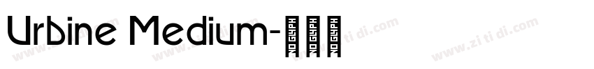 Urbine Medium字体转换